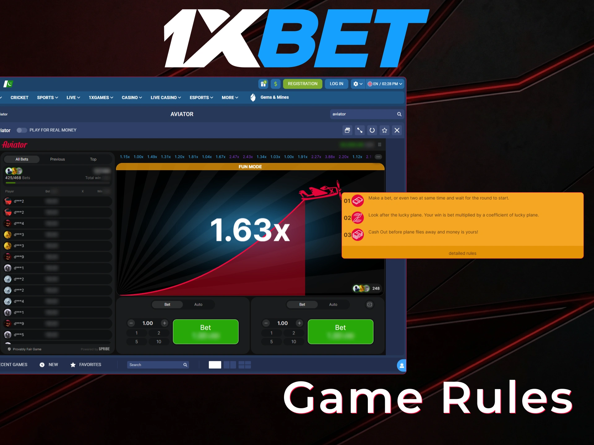 aviator 1xbet pakistan