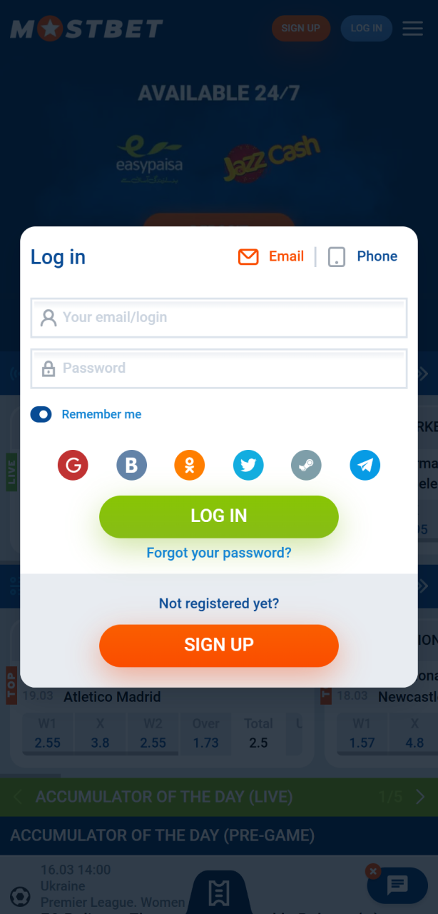 Install the latest version of the Mostbet Aviator App.