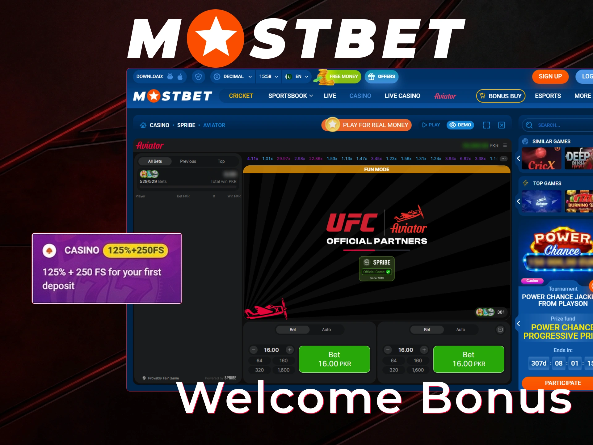 aviator game mostbet pakistan